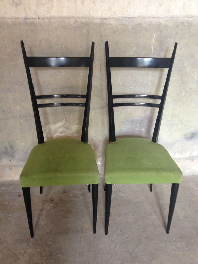 Eight Italian 1950s Chairs 3