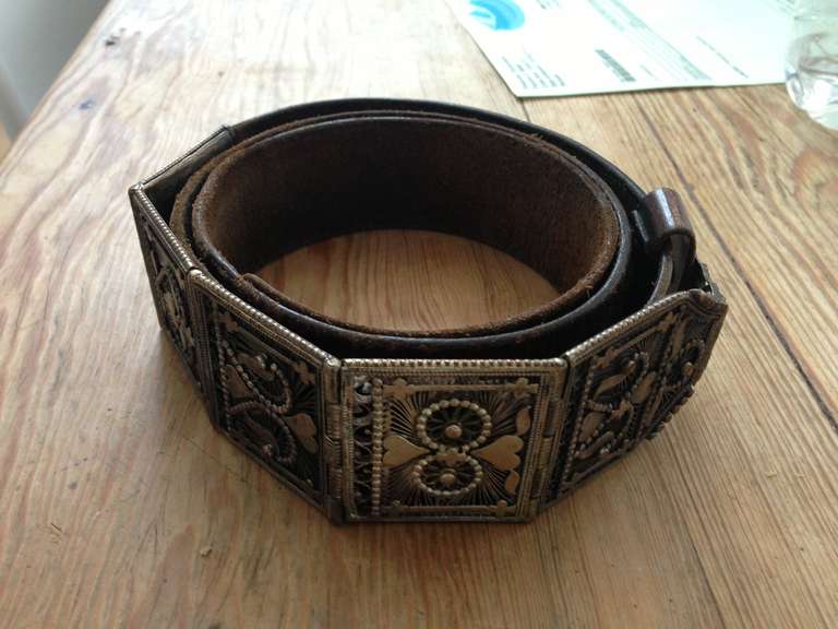 19th Century Silver India Belt For Sale 3