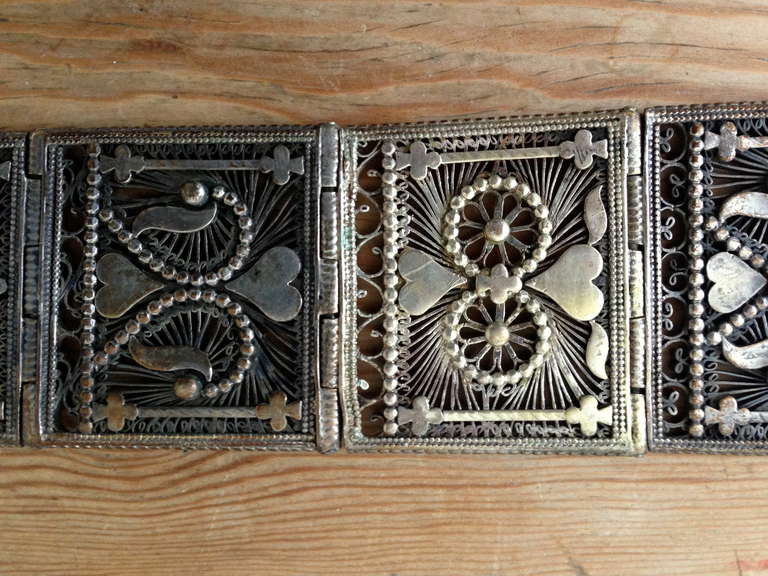 19th Century Silver India Belt For Sale 1