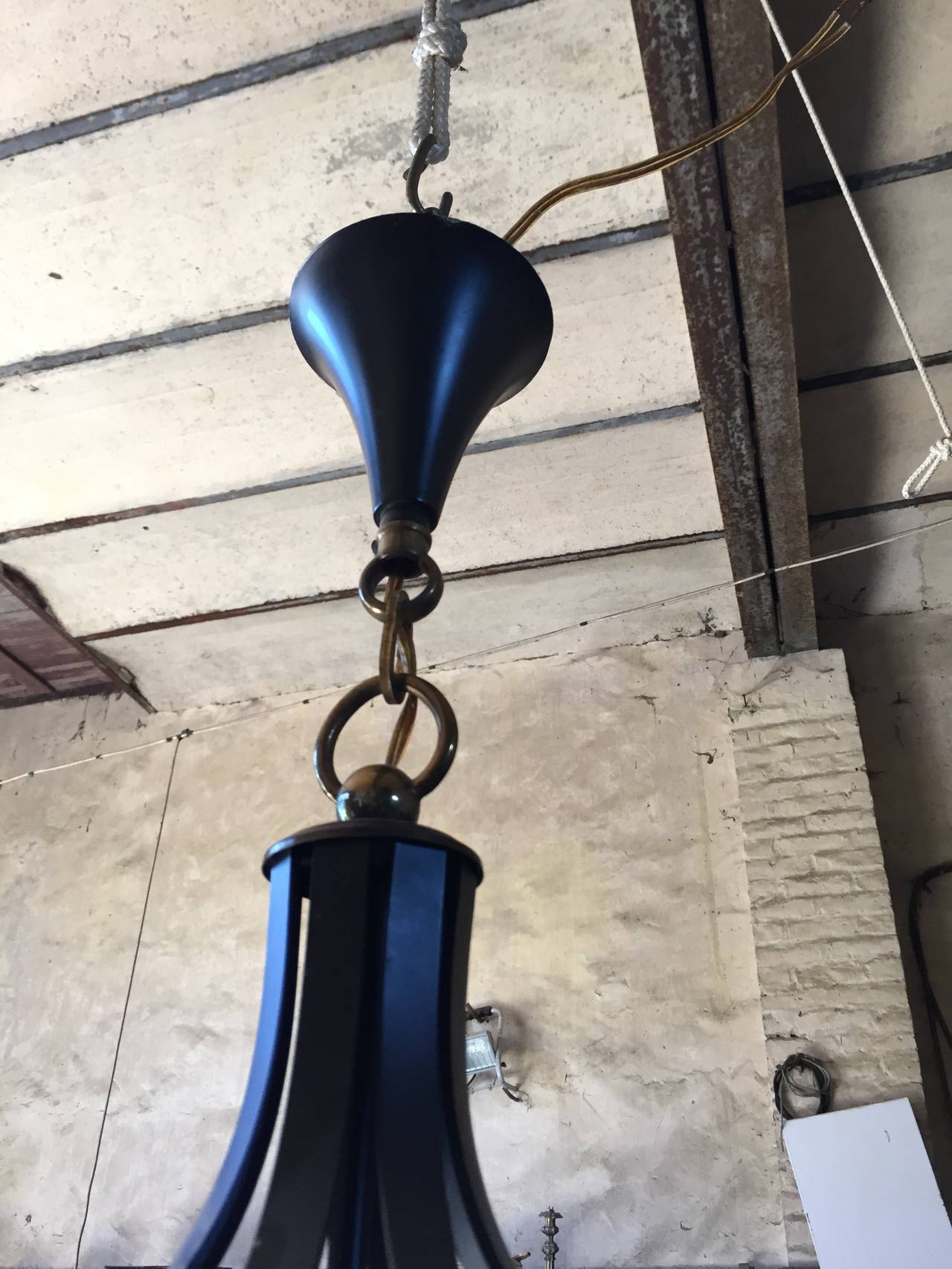 1950 Big Chandelier in the Style of Jean Royère In Good Condition For Sale In Paris, FR