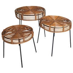 Set of Three Low Tables, circa 1950