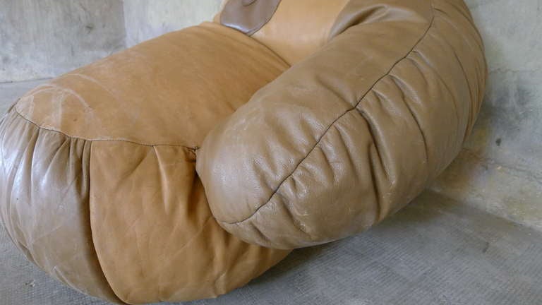 1970 Leather Boxing Glove Chair 3