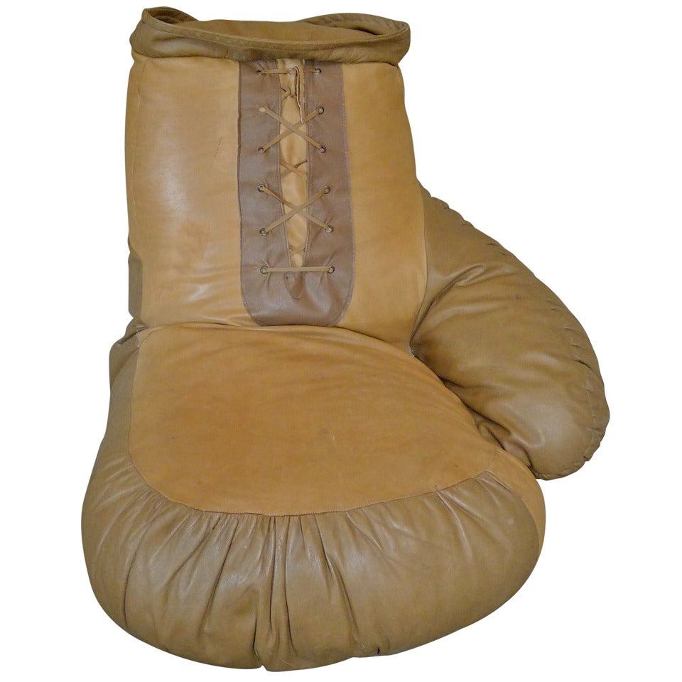 1970 Leather Boxing Glove Chair