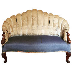 1850 Schwedisches Muschelsofa