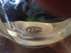 Erwin Eisch Picasso série head glass 1988