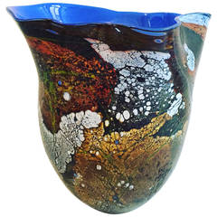 Vintage Jean-pierre Umbdenstock 1988 glass vase