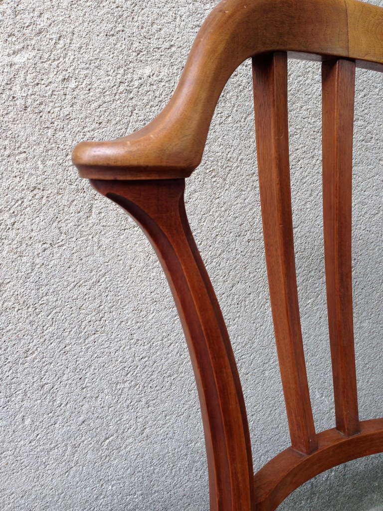 Pair of 1900 Walnut Chairs 3