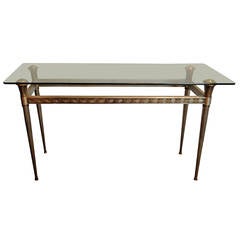 Chic 1970 French Console Table