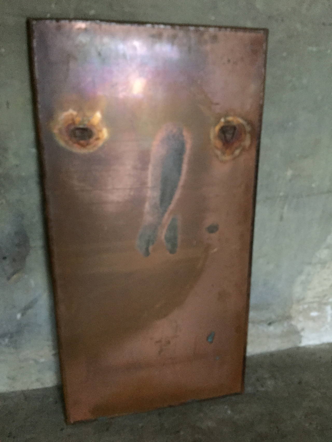 1984 Embossed Copper Panel For Sale 2