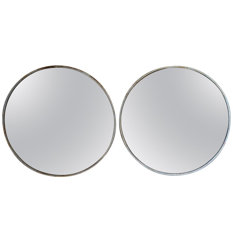 Impresive Pair of Convex Mirrors
