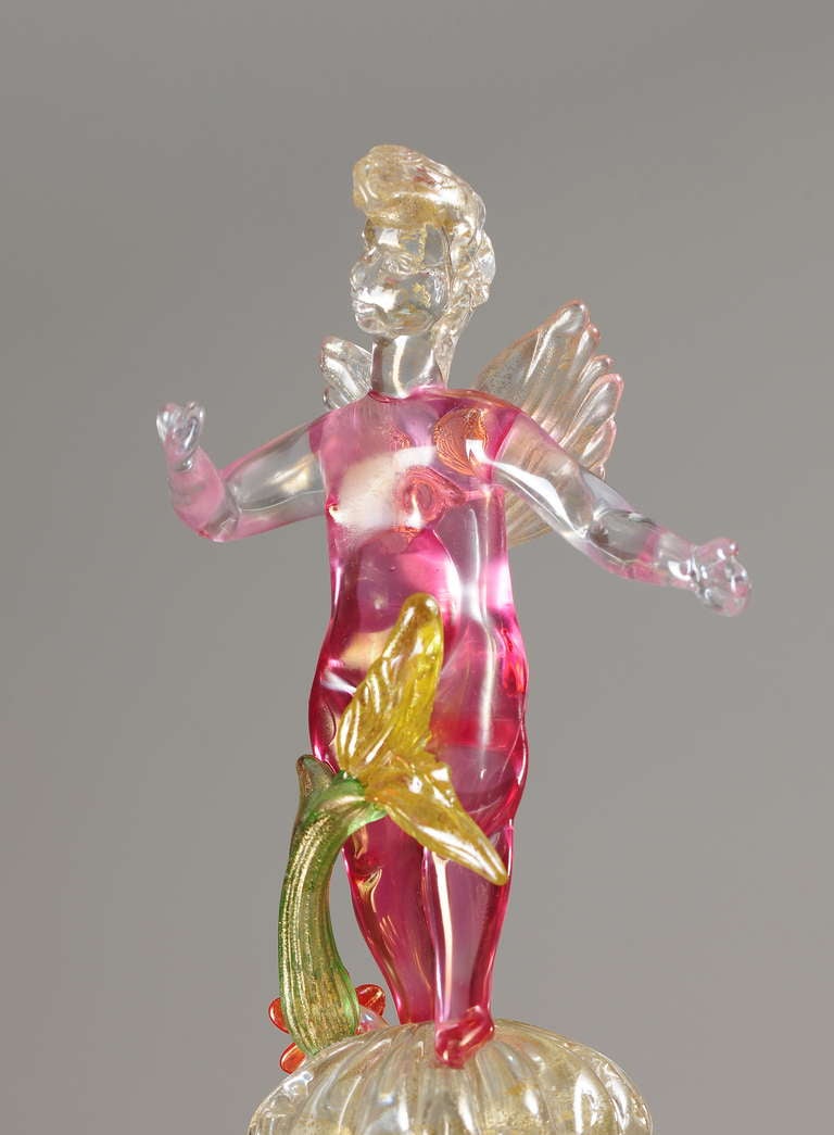 Alfredo Barbini unique freely moulded handblown glass sculptures In Excellent Condition For Sale In Mainz, DE