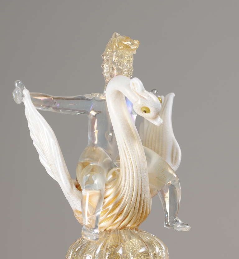 Alfredo Barbini unique freely moulded handblown glass sculptures For Sale 3