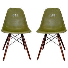Two Rare Eames Chair for american soldiers in Germany