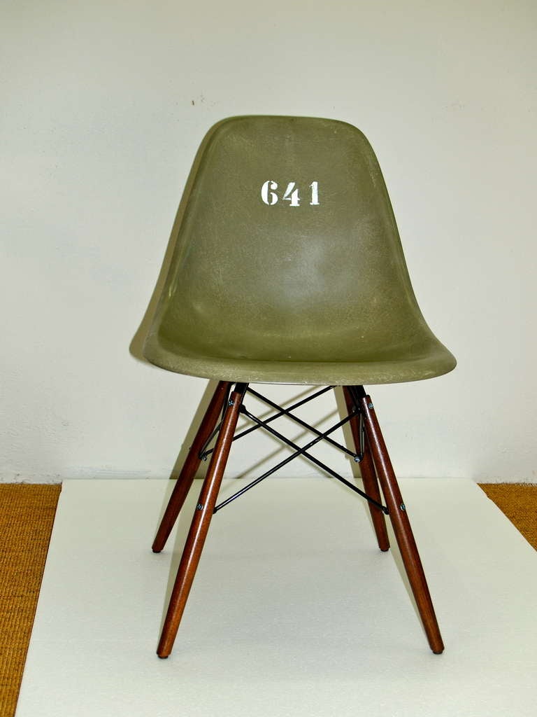 Mid-Century Modern Two Rare Eames Chair for american soldiers in Germany