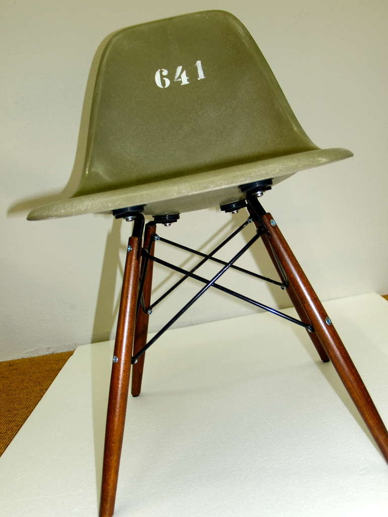 Mid-20th Century Two Rare Eames Chair for american soldiers in Germany