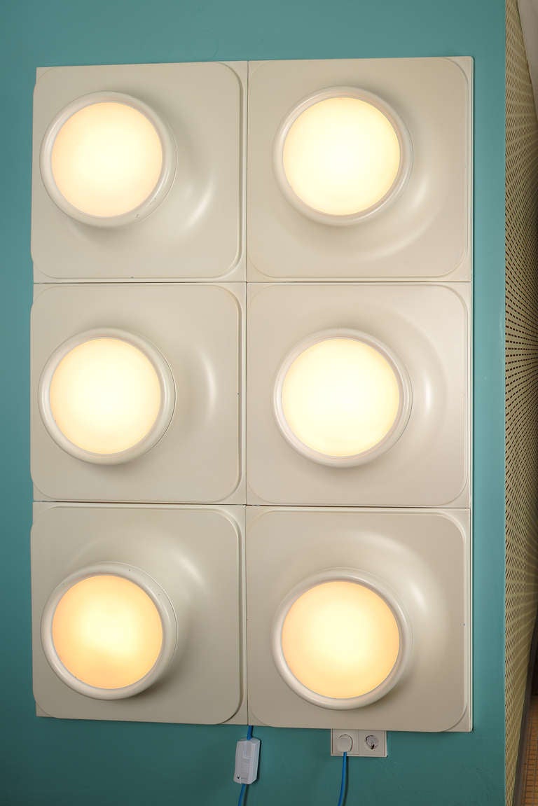 Dieter Witte Staff 1968 Space age light panel