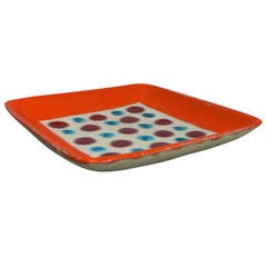 Little plate by Guido Gambone, Italy, circa 1955