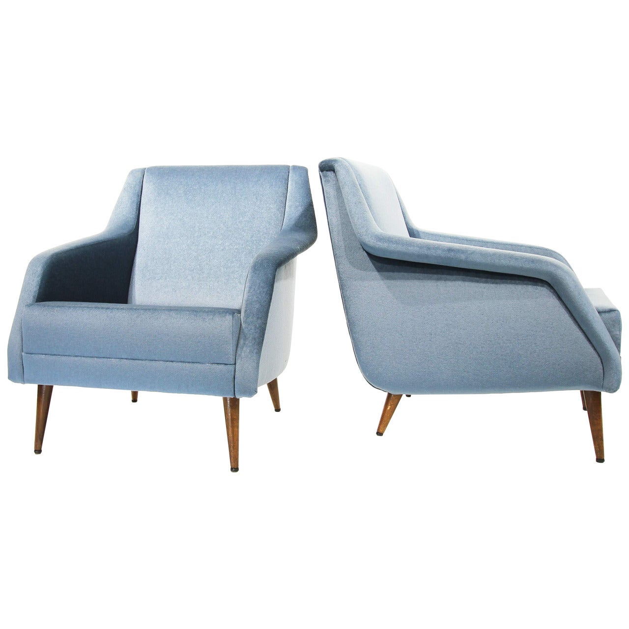 Pair of Armchairs "802" by Carlo de Carli, Cassina, Italy, 1953