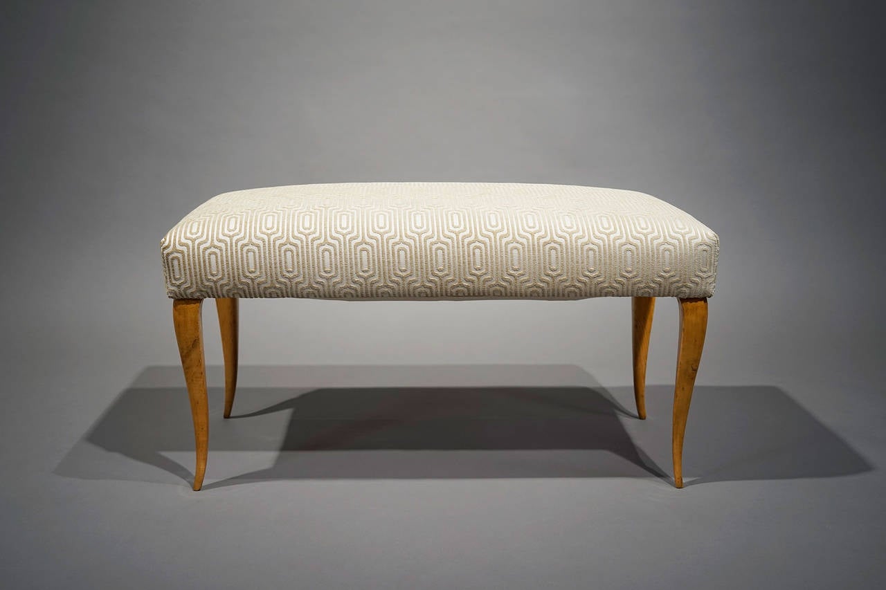 Mid-Century Modern Little Bench by Paolo Buffa, Italy, circa 1940