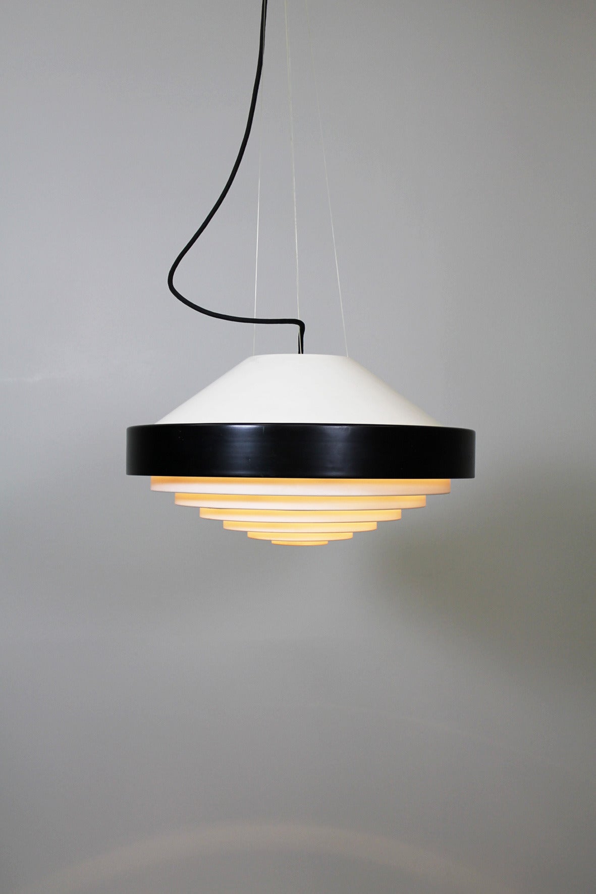 Mid-Century Modern Ceiling Lamp by Bruno Gatta, Stilnovo Italy 1958