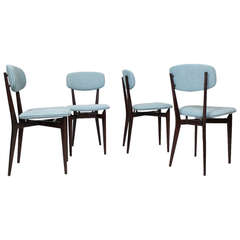 Set of 4 Chairs "691" by Ico Parisi, Cassina Italy 1955