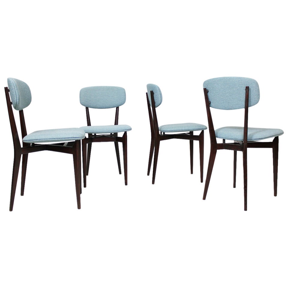 Set of 4  Chairs "691" by Ico Parisi, Cassina Italy 1955