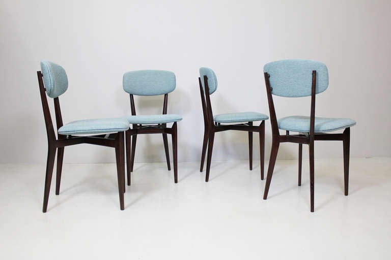 Set of 4  Chairs "691" by Ico Parisi, Cassina Italy 1955