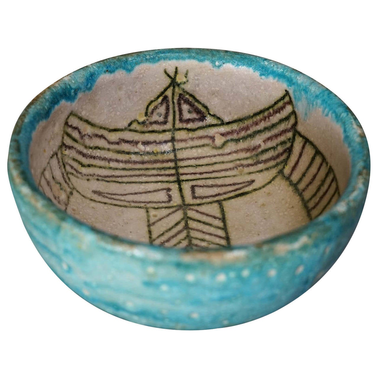Little bowl, 1950, by Guido Gambone. Offered by Jochum Rodgers