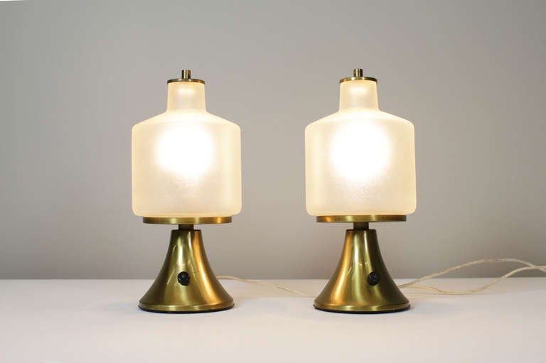 Pair of Angelo Lelli Table Lamps, Arredoluce, 1950