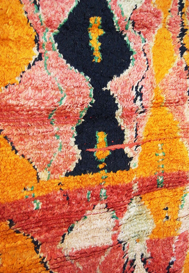 Moroccan carpet, wool hand-woven, around 1960
from Boujaad Middle Atlas Morocco