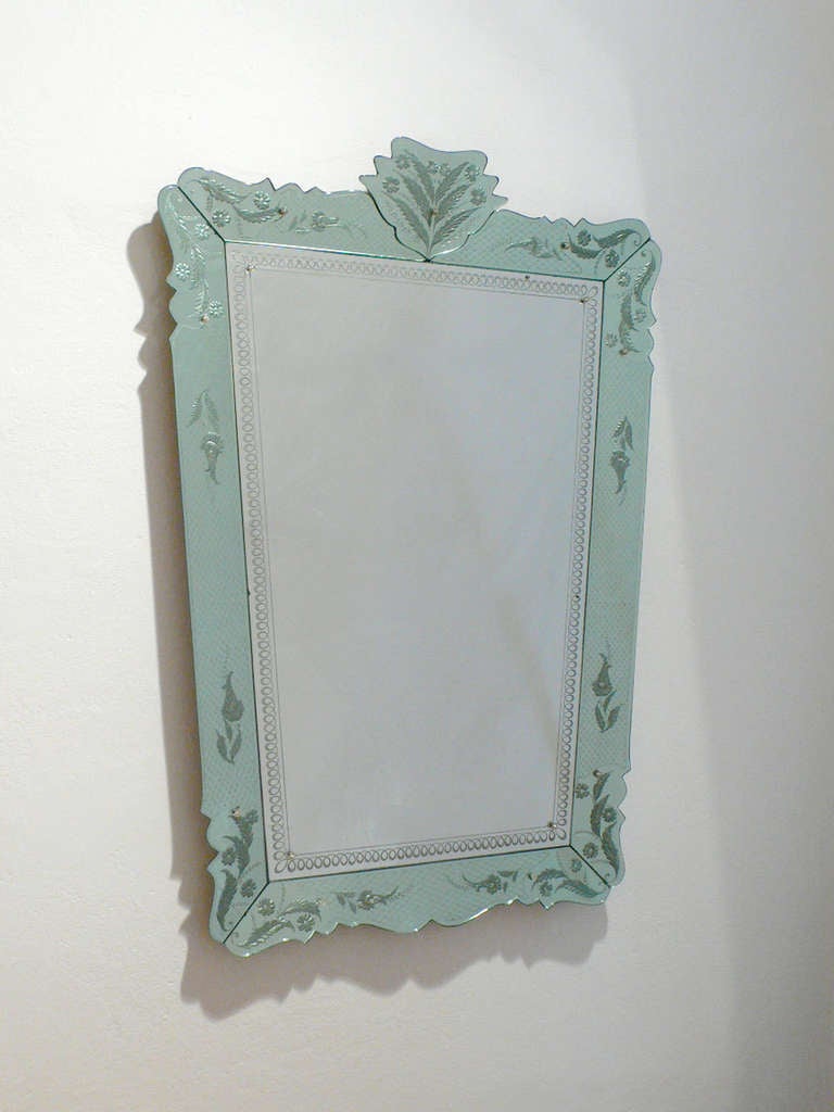 Venetian Mirror by Pietro Chiesa, Gio Ponti, Fontana Arte, 1946