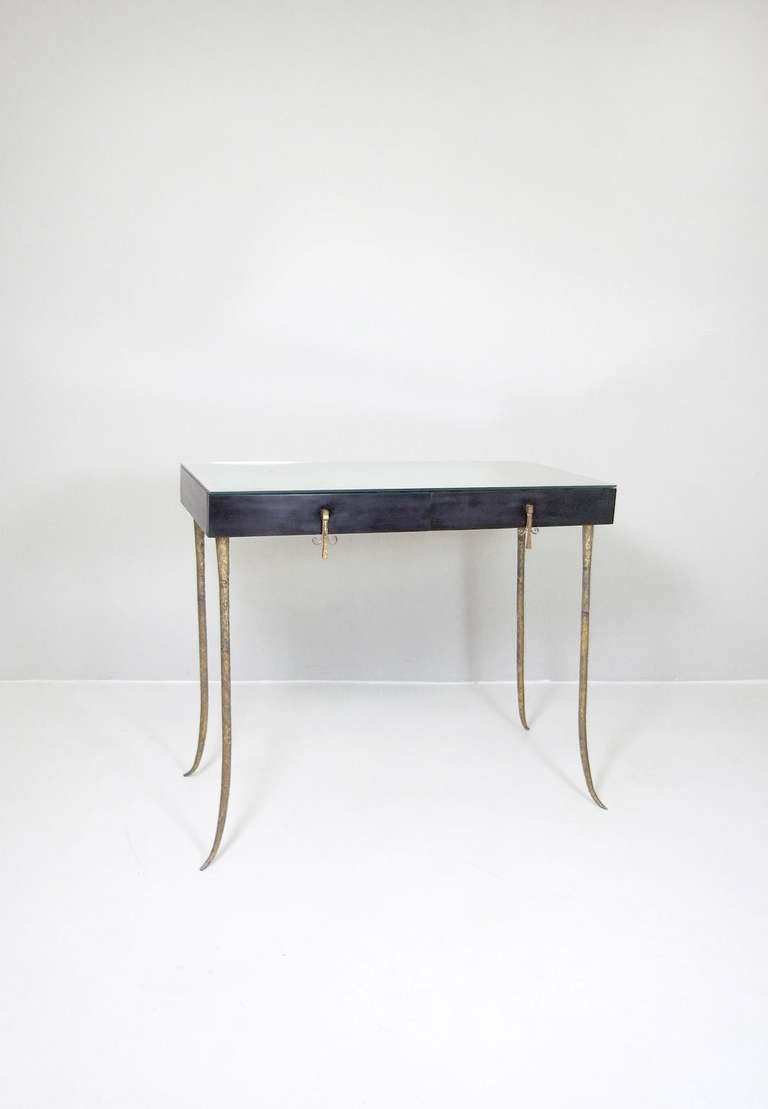 Mid-Century Modern Dressing Table, Designer unknown, in the style of Giacometti, Italy around 1940