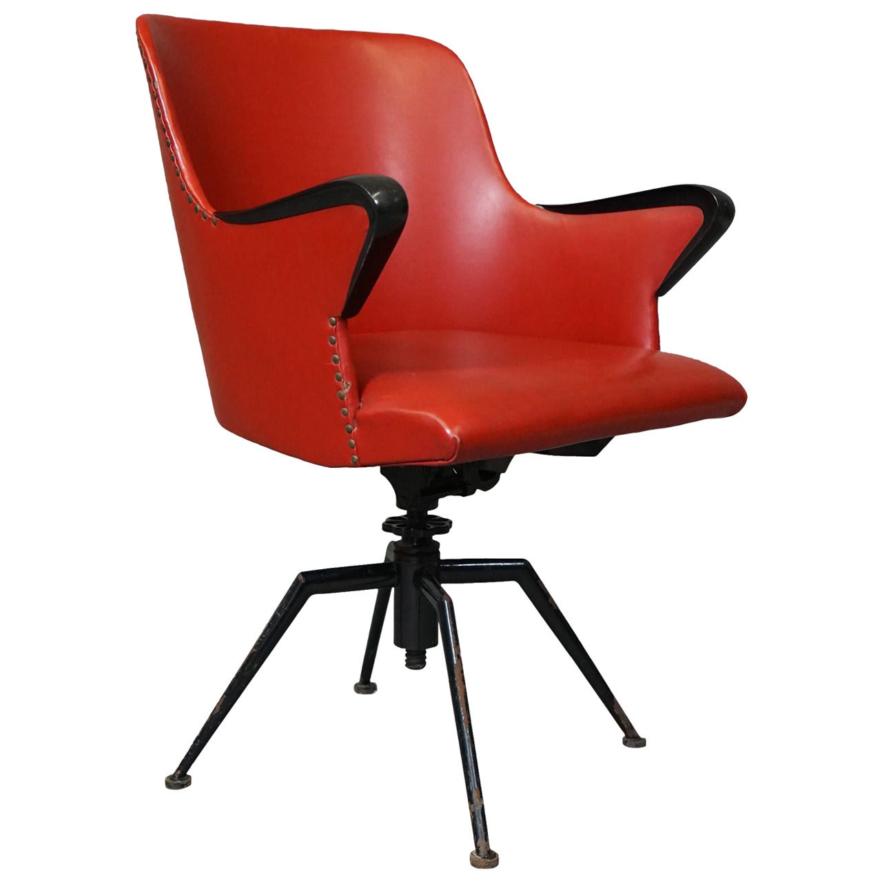 Swivel Chair by Osvaldo Borsani for Tecno Milano, 1954