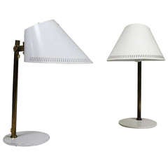 Pair Of Table Lamps By Paavo Tynell Ca. 1950