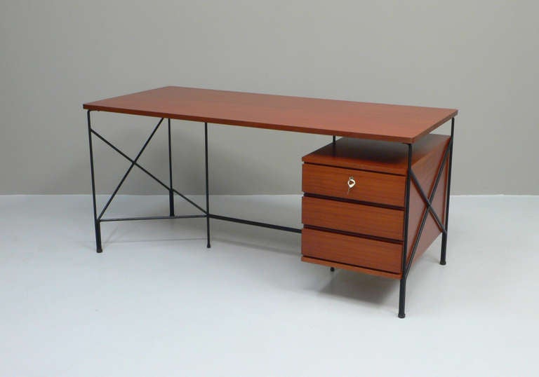 Mid-Century Modern Desk by ARP (Motte, Mortier, Guariche), Minvielle, France, 1956