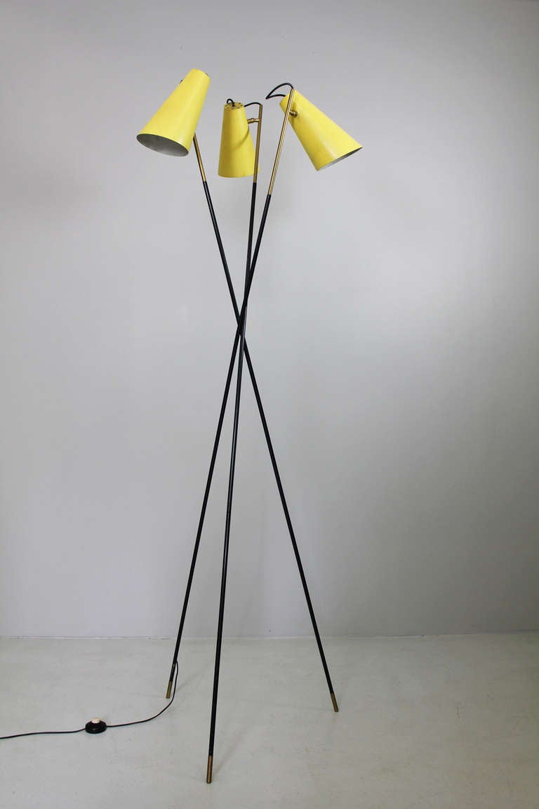 Floor lamp by Stilnovo Italy, ca. 1952
origin yellow paint