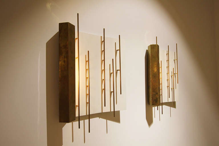 Modern Pair of Wall Lights by Gio Ponti