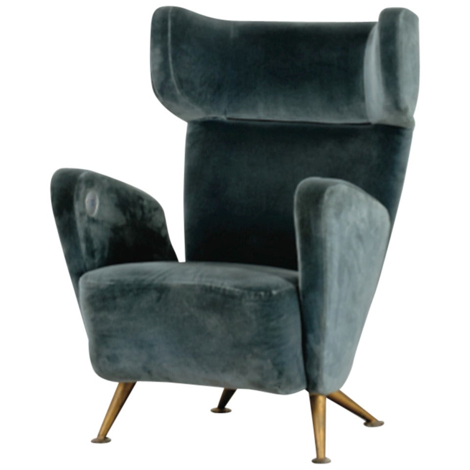 Armchair by Ponti and Minoletti for the ETR 300 Train, "Sette Bello, " 1947-1950