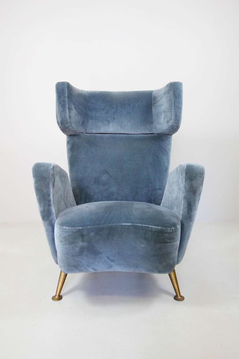 Mid-Century Modern Armchair by Ponti and Minoletti for the ETR 300 Train, 