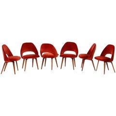 Six Chairs Model 72 PLB by Eero Saarinen for Knoll International, 1948