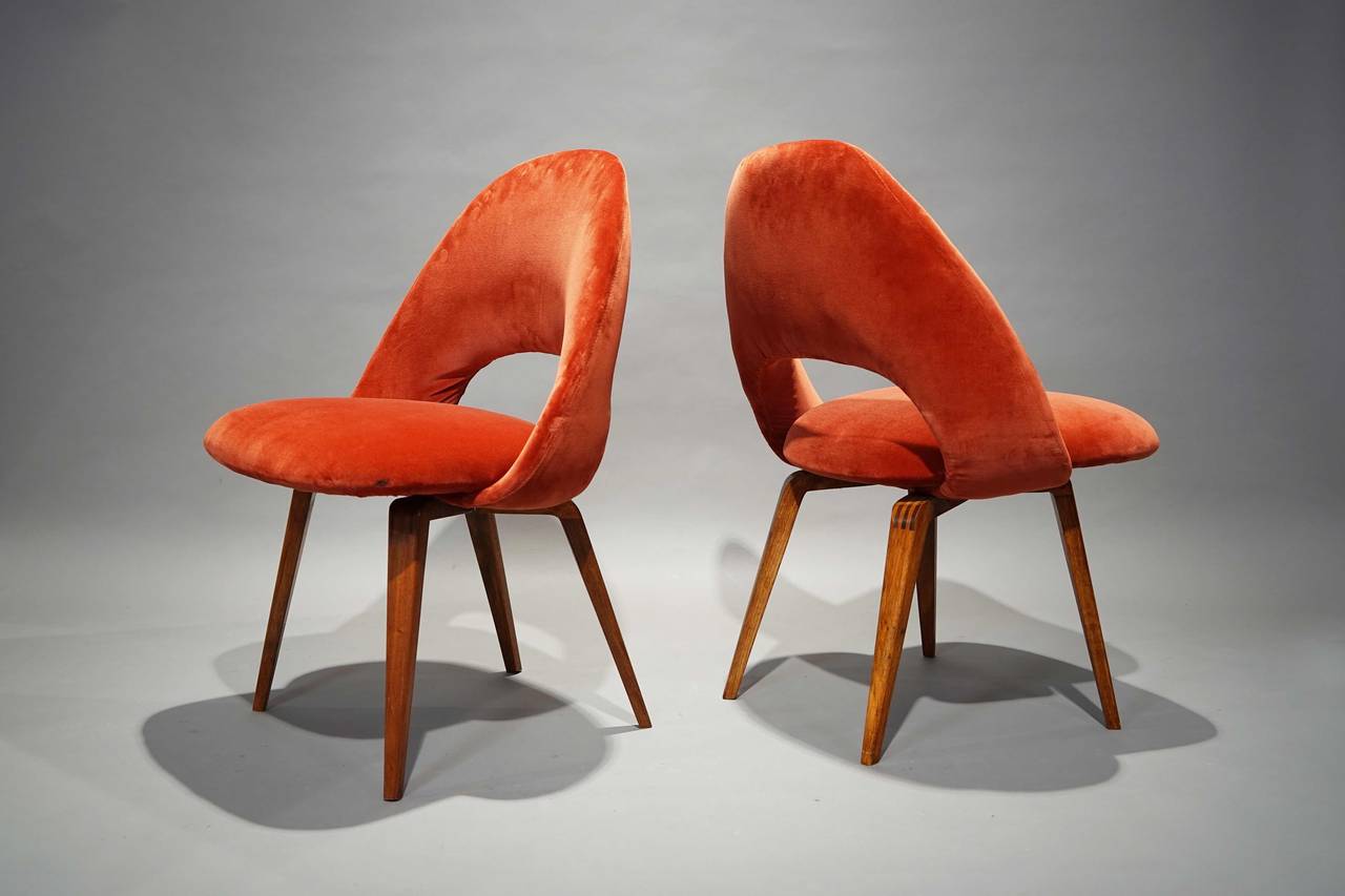 Italian Six Chairs Model 72 PLB by Eero Saarinen for Knoll International, 1948