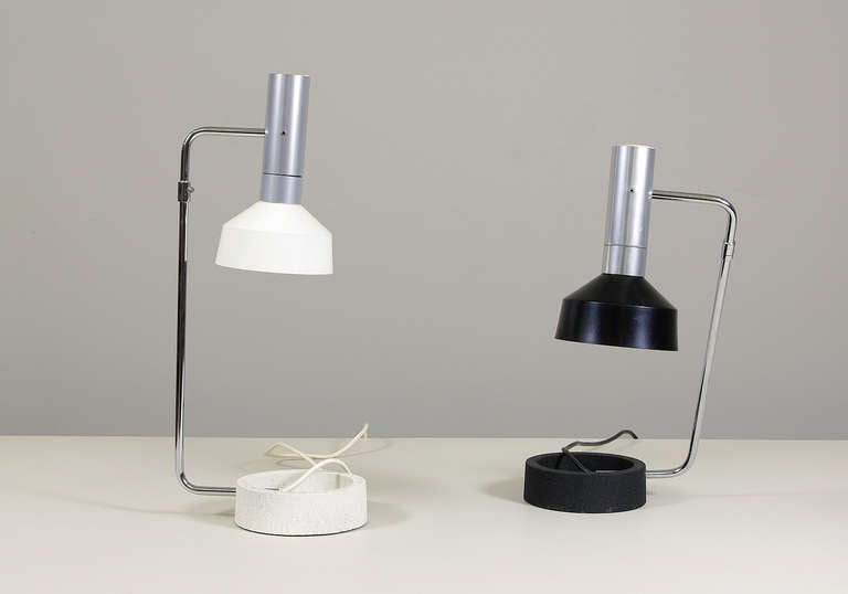 Swiss A Pair Of Table Lamps By Rosemarie & Rico Baltensweiler, Switzerland 1961