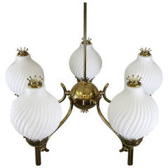 Italian Chandelier in the style of Arredoluce 6