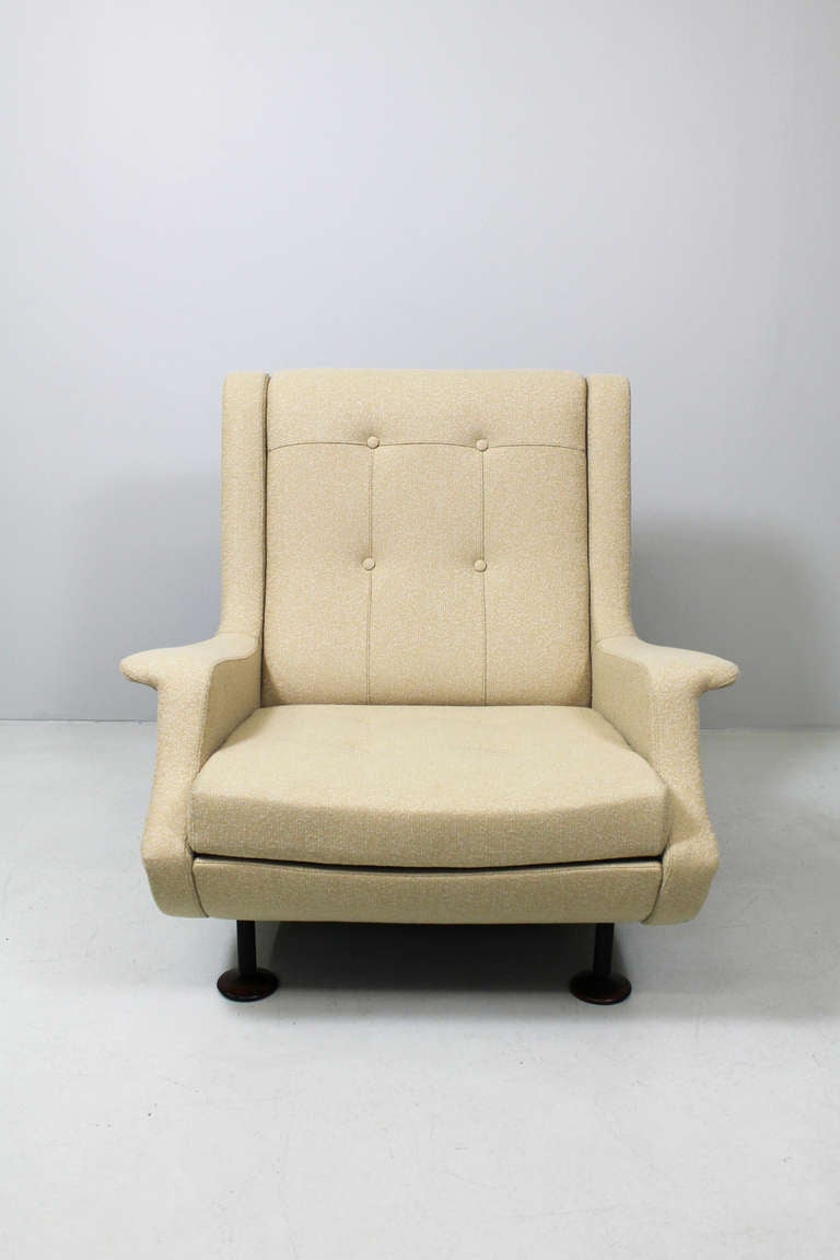 Modern Armchair with stool, model 