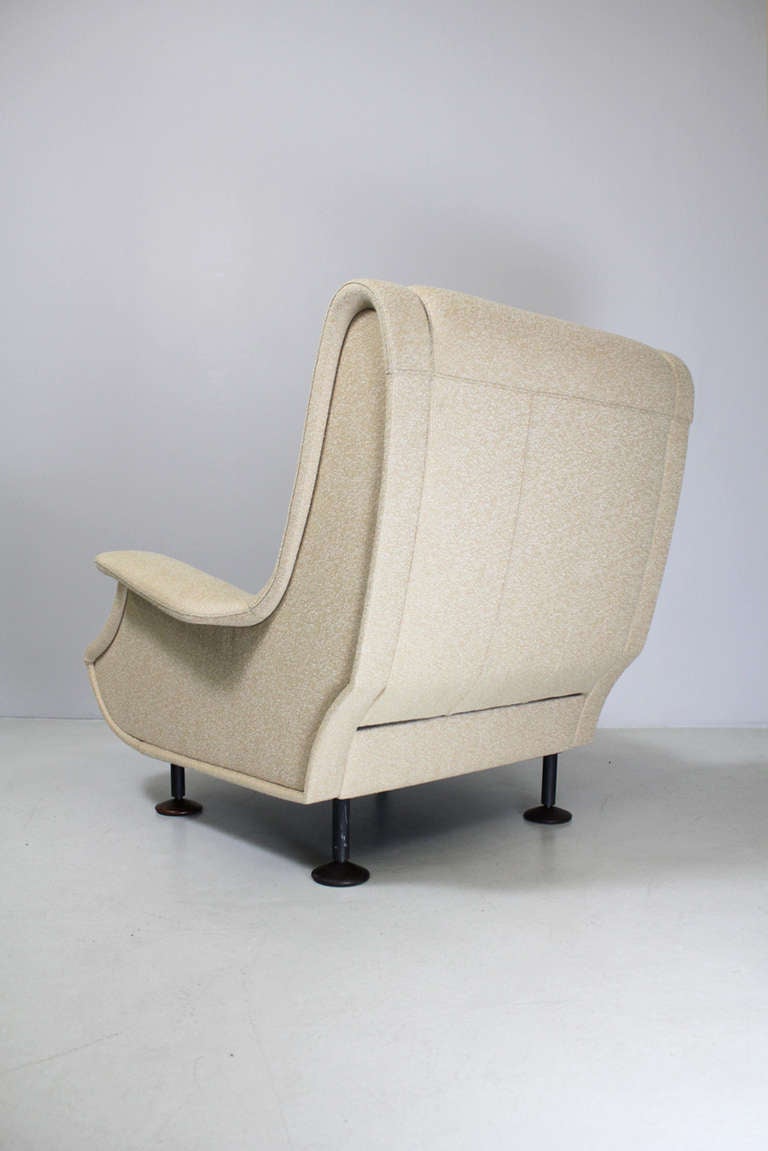 Mid-20th Century Armchair with stool, model 