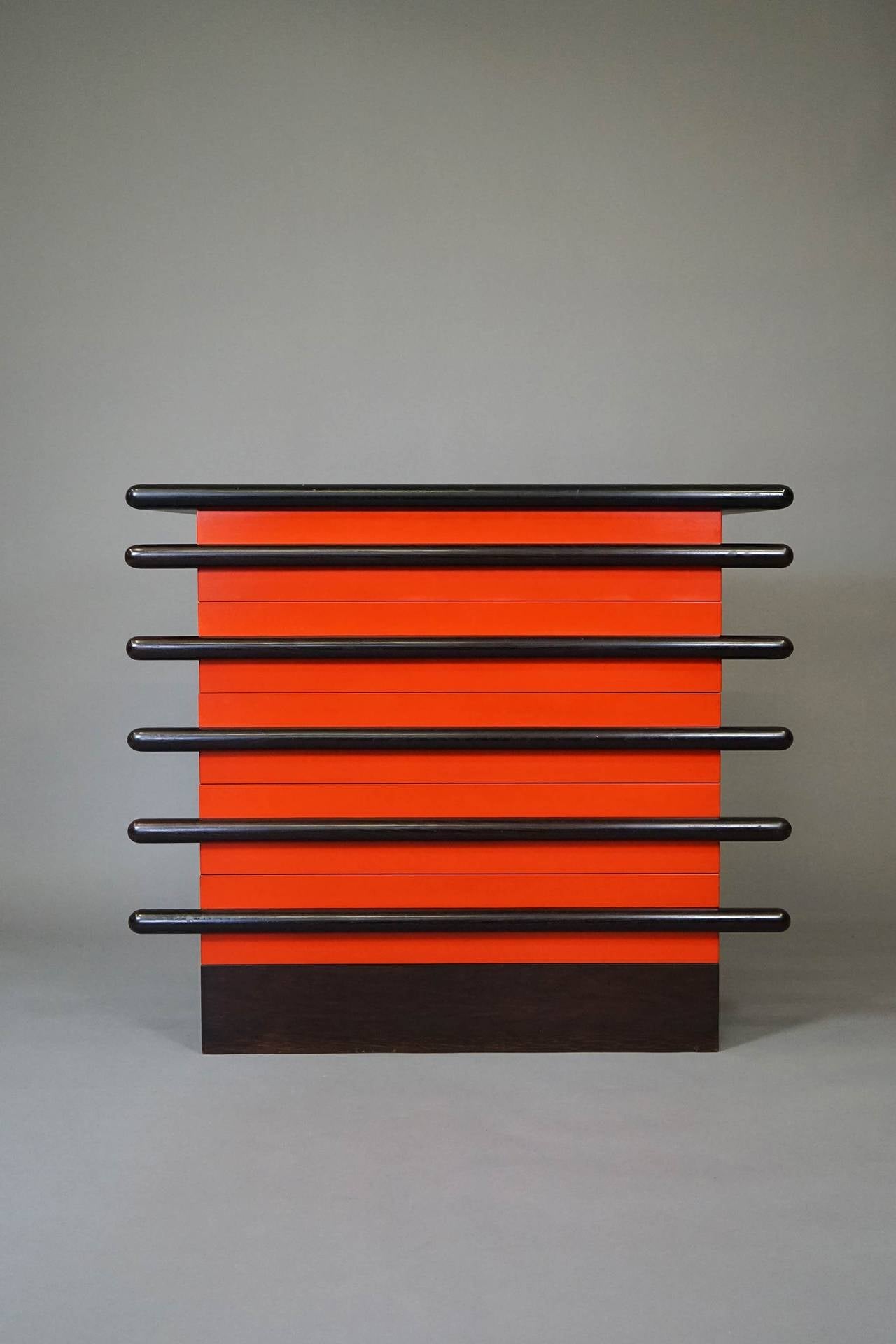 Chest of drawers "Bastonio" by Ettore Sottsass, Poltronova 1963