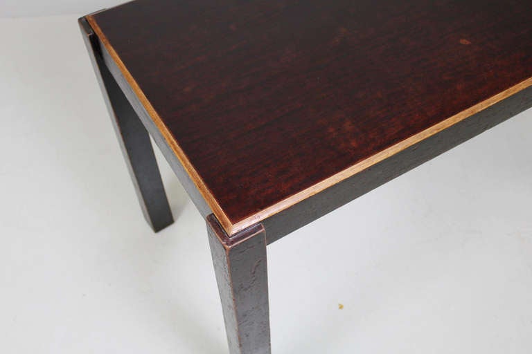 Mid-Century Modern Table, Solid Wood, Unknown Italian Designer, ca. 1930