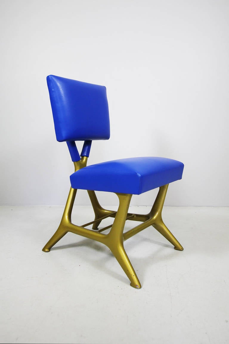 Stuhl aus dem ETR 300 von Giulio Minoletti für Officine Breda:: 1949