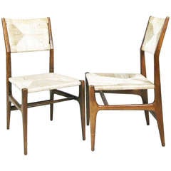 A Pair Of Chairs, Variation of "Leggera" By Gio Ponti Ca. 1952, Cassina Italy 7