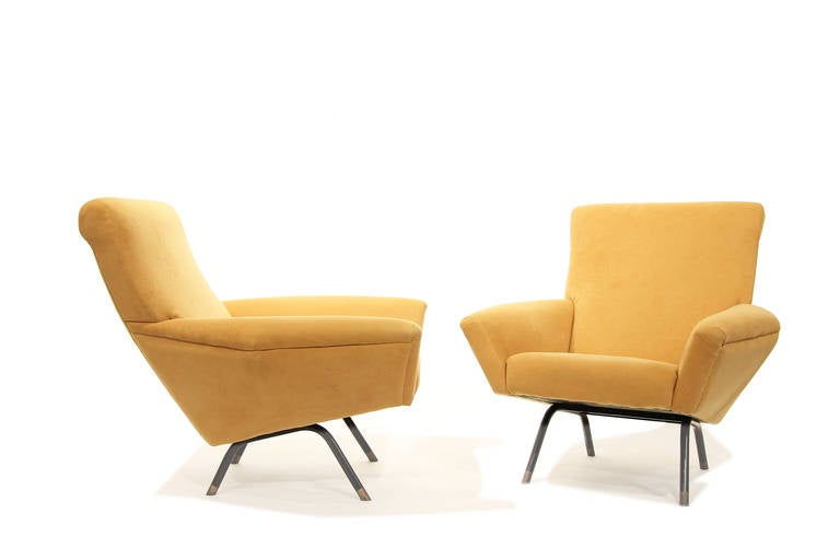 Pair of Easy Chairs by Augusto Magnaghi and Mario Terzaghi, circa 1950